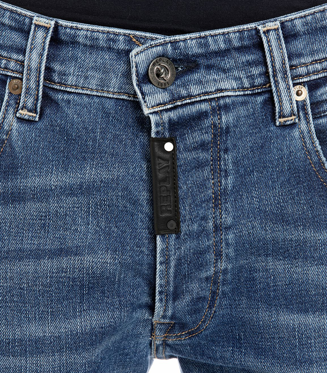 ストレート GROVER MAESTROストレッチデニム 詳細画像 ミディアムブルー 5